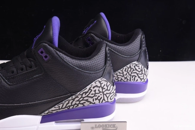 Jordan Black CT8532-050 Air Purple Retro Court 3 0825